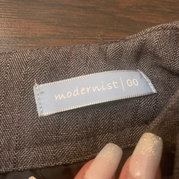 Sigrid Olsen gray shimmer Modernist dress pants size 12 - Picture 8 of 12